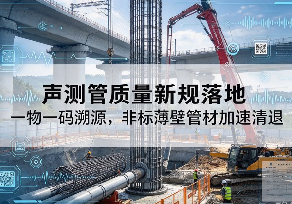 绍兴声测管质量新规落地，一物一码溯源，非标薄壁管材加速清退