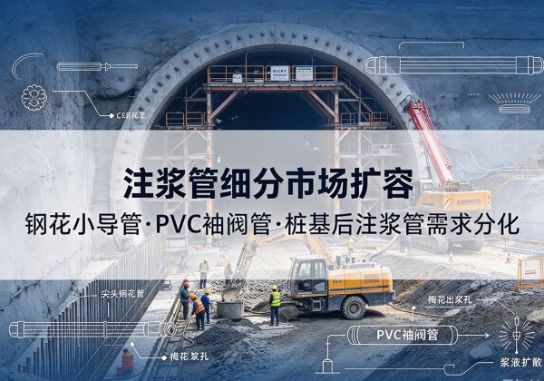 绍兴注浆管细分市场扩容，隧道钢花小导管、PVC 袖阀管、桩基后注浆管需求分化